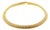 Late 20th-Century 18 Karat Yellow Gold 17" Italian Tubular Woven Mesh Necklace For Sale