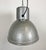 Metal Large Polish Industrial Factory Oval Pendant Lamp from Mesko, 1970s For Sale - Image 7 of 17