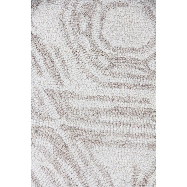 Contemporary Exquisite Rugs Melbourne Hand Loom Wool & Cotton Beige - 10'x14' For Sale - Image 3 of 9