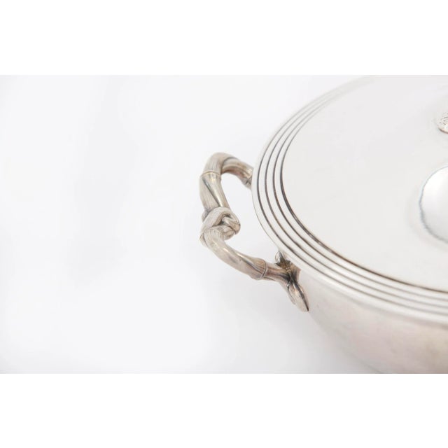 Contemporary Vintage French Silverplate Covered Dish For Sale - Image 3 of 13