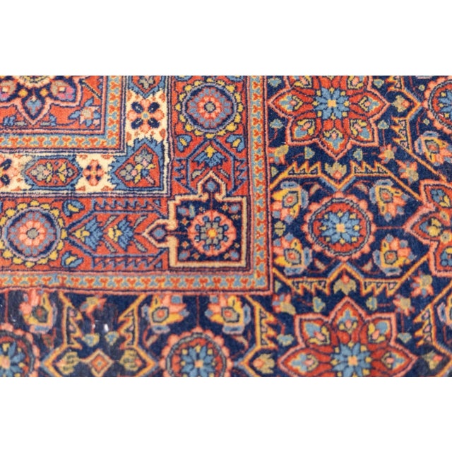 Late 19th Century Antique Persian Kashan Rug 7'10" X 10’8” For Sale - Image 5 of 10