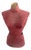 Antique French Valet Stand in Burgundy Red For Sale