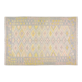 Afghan Maimana Flatweave Rug, 5'5''x8'1'' For Sale