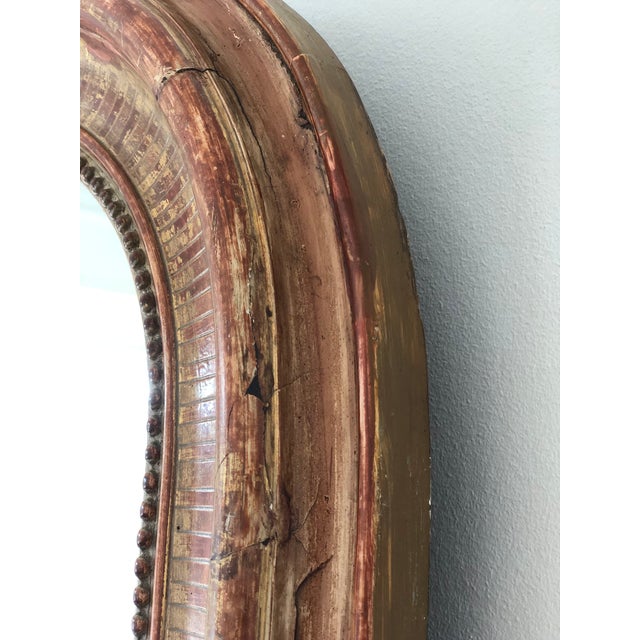 Gold Large Antique French Louis Philippe Giltwood Mirror – Late 19th Century For Sale - Image 8 of 10