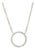 1 CTW Diamond Round Pendant Necklace, 18k White Gold, Length 18 Inches For Sale