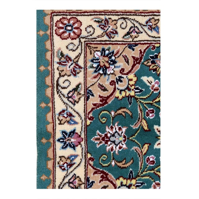 Original Fine Persian NAIN rug. Handmade Hand-knotted Lamb's Wool and Silk on a Cotton Foundation.Woven by skilled...