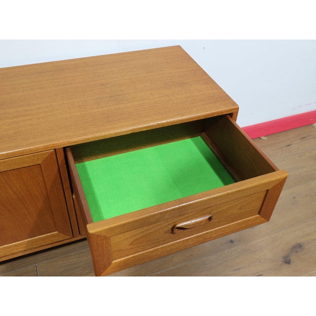 Mid Century Modern Vintage Teak Media Cabinet Credenza by G Plan Danish Style For Sale - Image 9 of 14