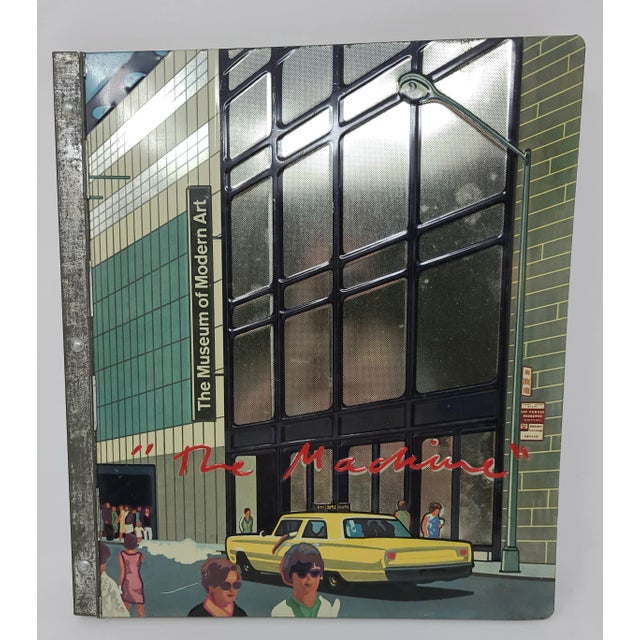 Mid Century Modern Vintage Museum of Modern Art "The Machine" Metal Jacket Book. The cover is amazing - it's embossed...