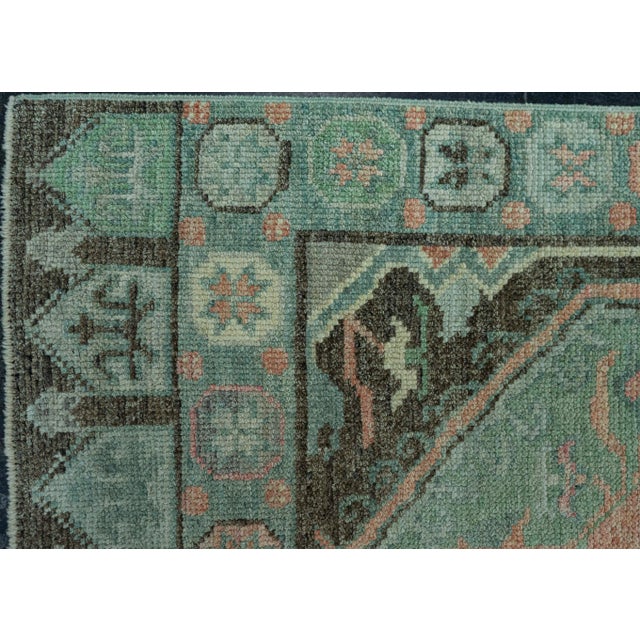 Turkish Oushak Rug 2'1" x 19'11" #20089 For Sale - Image 4 of 8