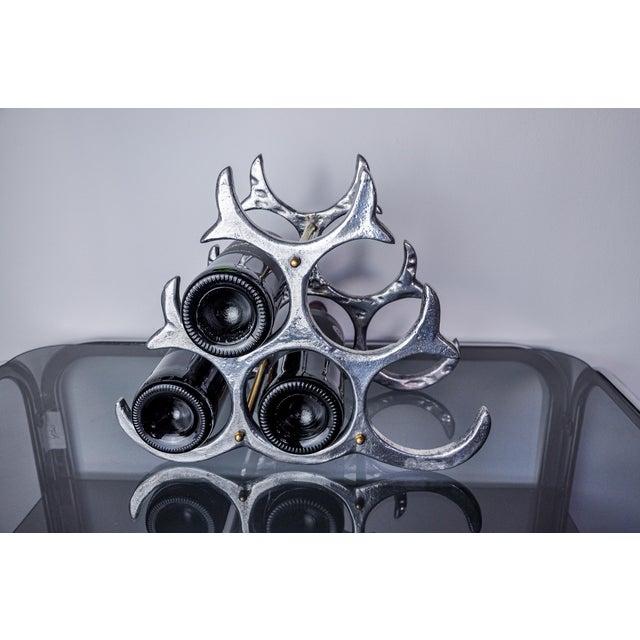 Brutalist Bottle Rack by Art3, 1980 For Sale - Image 6 of 8