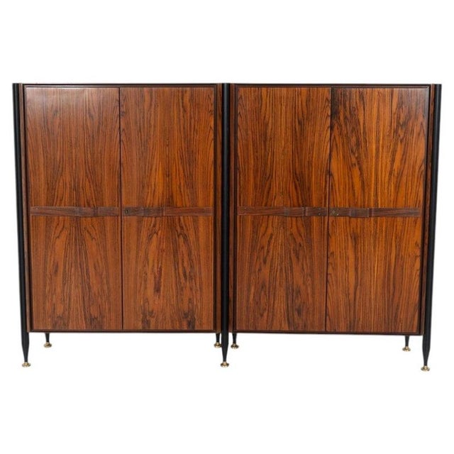 Mid-Century Wooden Double Cabinet, Italy, 1960s For Sale - Image 14 of 14