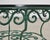 o.w. Lee American Regency Style Wrought Iron and Glass Scrolled Garden Table For Sale In Sacramento - Image 6 of 18