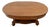 Antique Tiger Oak Oval Center Table Parlor Coffee Table Arts & Crafts Mission For Sale