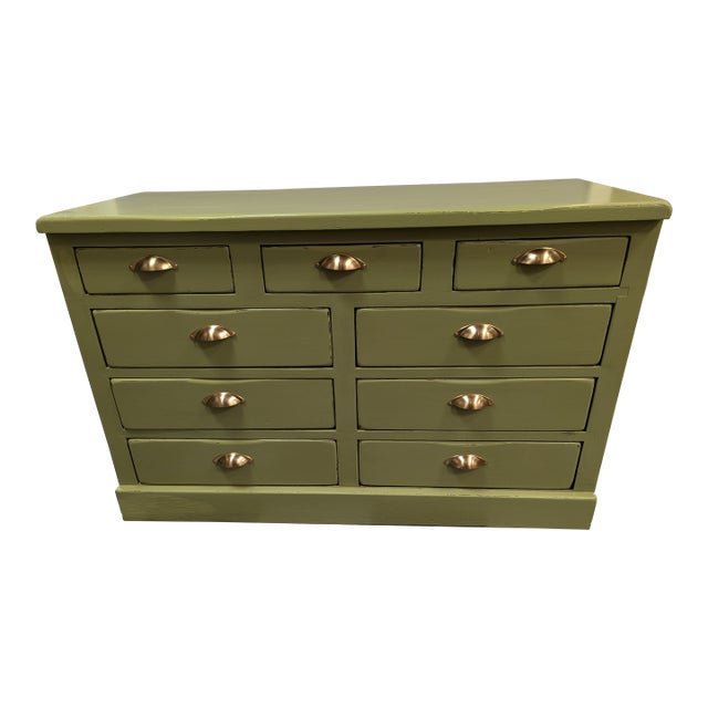1950s 9 Drawer Dresser For Sale