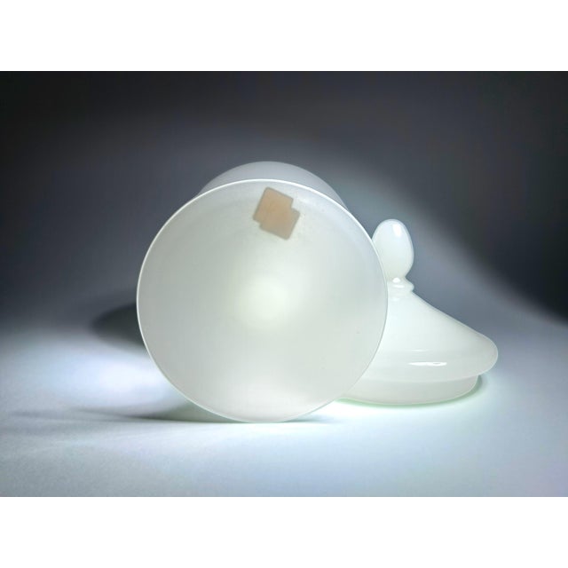 Glass Opaline Murano Glass Container by Vincenzo Nason, 1970s For Sale - Image 7 of 9