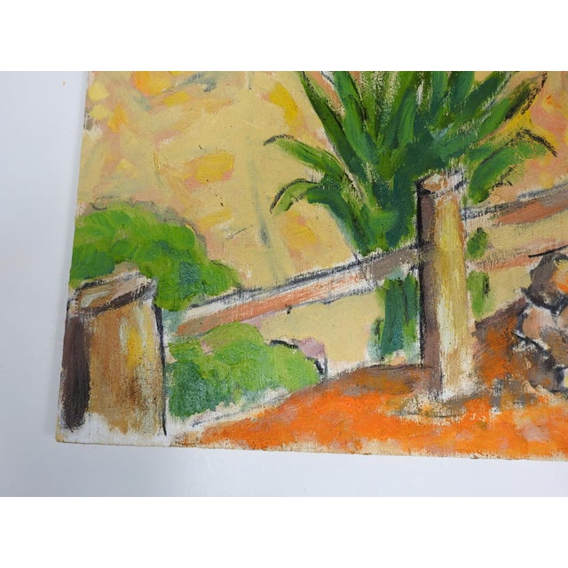 Rustic Contemporary Impressionist Joshua Tree Landscape Painting For Sale - Image 3 of 7