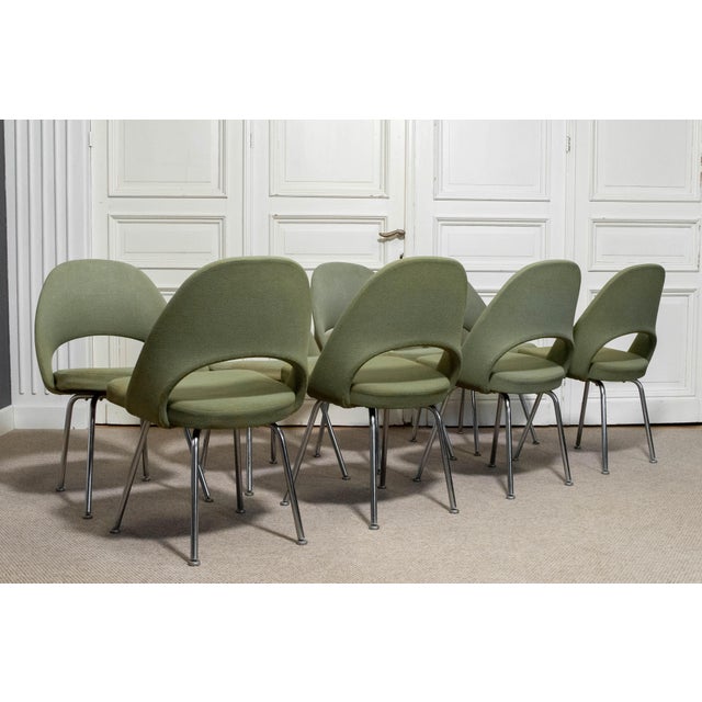 Mid-Century Modern Model 72 Chairs by Eero Saarinen for Nordiska Kompaniet, 1950s, Set of 8 For Sale - Image 3 of 8