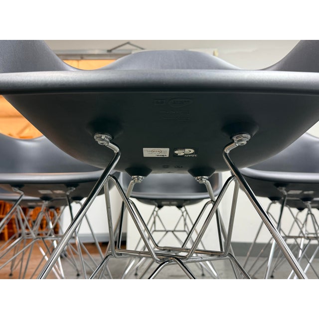 Charles & Ray Eames for Vitra Eames Plastic Dar Armchair, Set of Six For Sale - Image 10 of 12