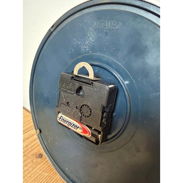 Vintage Dark Blue Wall Clock from Metamec, 1970s For Sale - Image 16 of 18
