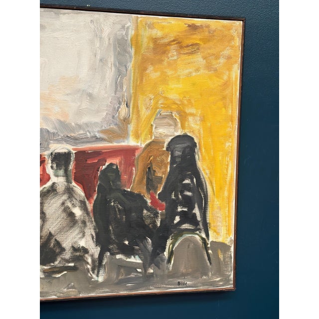1960s Max Bilde, Figure Composition, 1961, Oil Painting on Canvas, Framed For Sale - Image 5 of 18