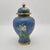 Chinese Large Blue Chinese Cloisonne Urn For Sale - Image 3 of 11