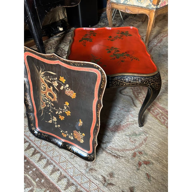 Chinoiserie 1980s Chinoiserie Tray Top Low Table For Sale - Image 3 of 6