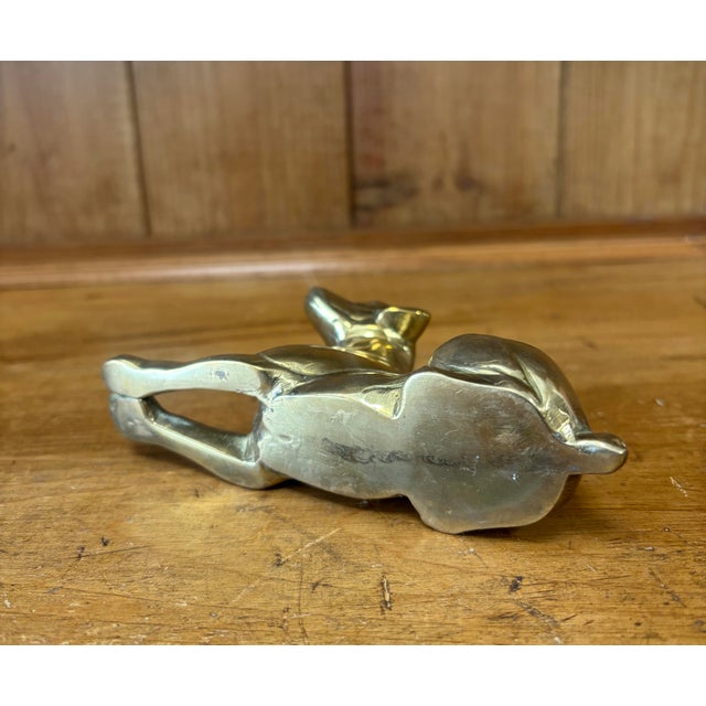 Vintage English Brass Dog Figure For Sale In Naples, FL - Image 6 of 6