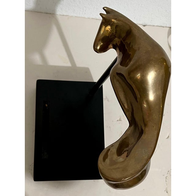 Colin Webster Watson, Bronze Modernist Biomorphic Sculpture Horse, Stand Colin Webster Watson Art Deco, 1970 For Sale - Image 13 of 15