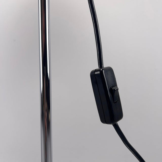 Minimalist Floor Lamp with Yellow Shade in Dupioni Silk by Florian Schulz, Germany, 1970s For Sale - Image 6 of 13