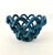 Hand Crafted Cerluean Blue Twisted Pottery Bowl For Sale - Image 11 of 16