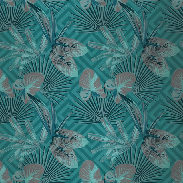 Contemporary Jungle Dream 4 Fabric Wall Covering by Chiara Mennini for Midsummer-Milano For Sale - Image 3 of 3