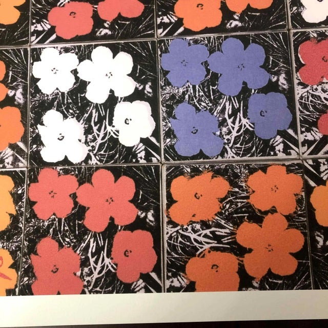 Printmaking Materials 1990s After Andy Warhol "Poppy Flowers" Lithograph For Sale - Image 7 of 11