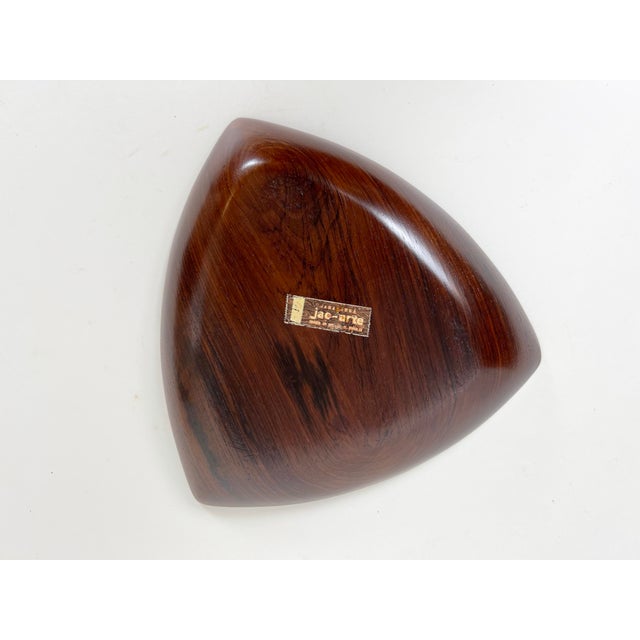 Wood Brazilian Jacaranda Rosewood Bowl by Jac-Arte For Sale - Image 7 of 12
