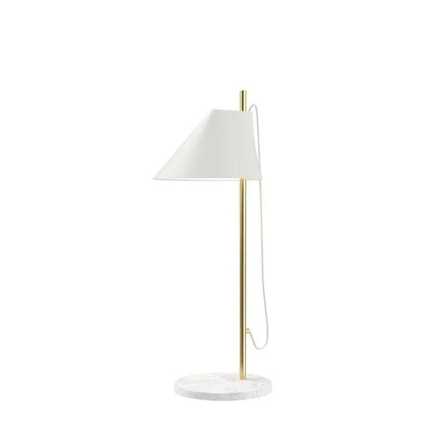 Metal GamFratesi White 'Yuh' Brass & Marble Floor Lamp for Louis Poulsen For Sale - Image 7 of 11