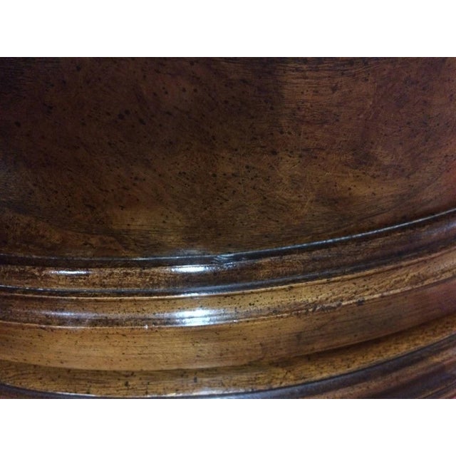 Wood Vintage Console Cabinet, Burl Walnut Narrow Cabinet For Sale - Image 7 of 12