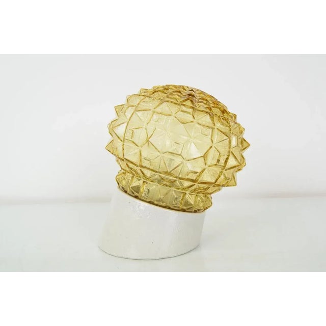 Made in Czechoslovakia. Made of glass, ceramic. 1x60W,E27 or E26 bulb. New cabling. Re-polished. Fully Functional. Good...