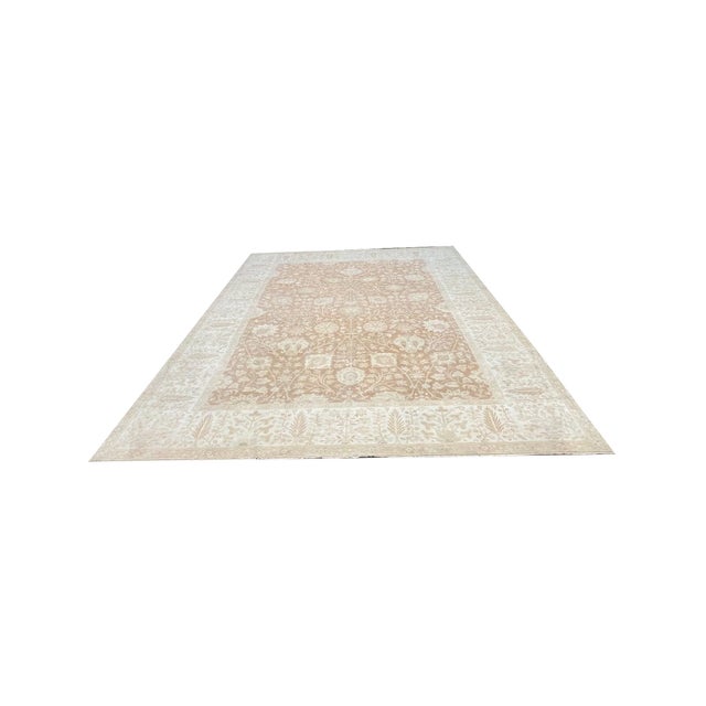 Indian Vintage Old Indian Agra Area Rug 10x14 For Sale - Image 3 of 8