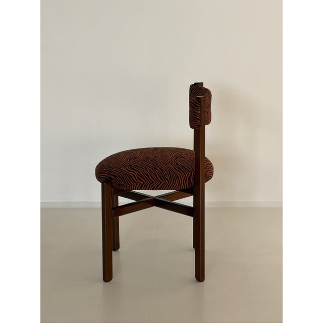 Wooden Dining Chairs with Animalier Upholstery, 1970s, Set of 6 For Sale - Image 4 of 15