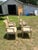 Elegant set of four 19th-century French Louis XVI armchairs, crafted in carved beechwood with fluted legs and classic...