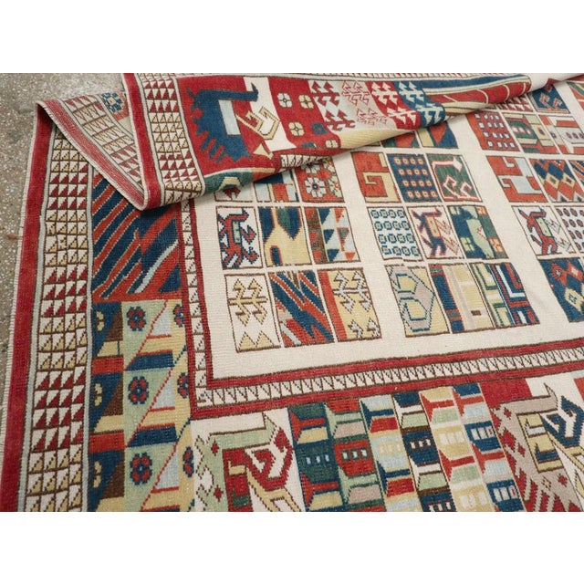 Beige Galerie Shabab Collection Mid-20th Century Turkish Anatolian Accent Rug For Sale - Image 8 of 8