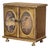Vintage Gold-Gilt Wooden Music Box Cabinet With Ballerina Paintings, Mid 20th Century For Sale