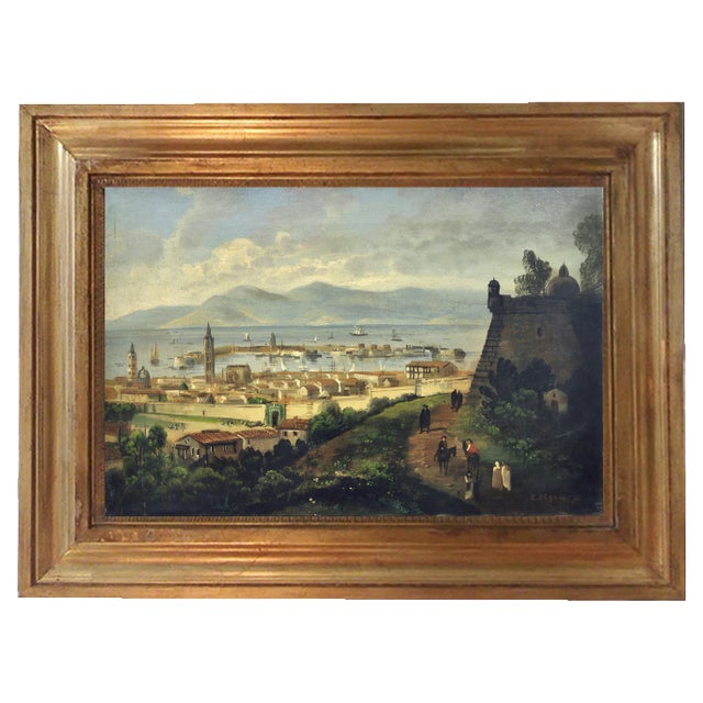 Messina, Posillipo School, Oil on Canvas For Sale