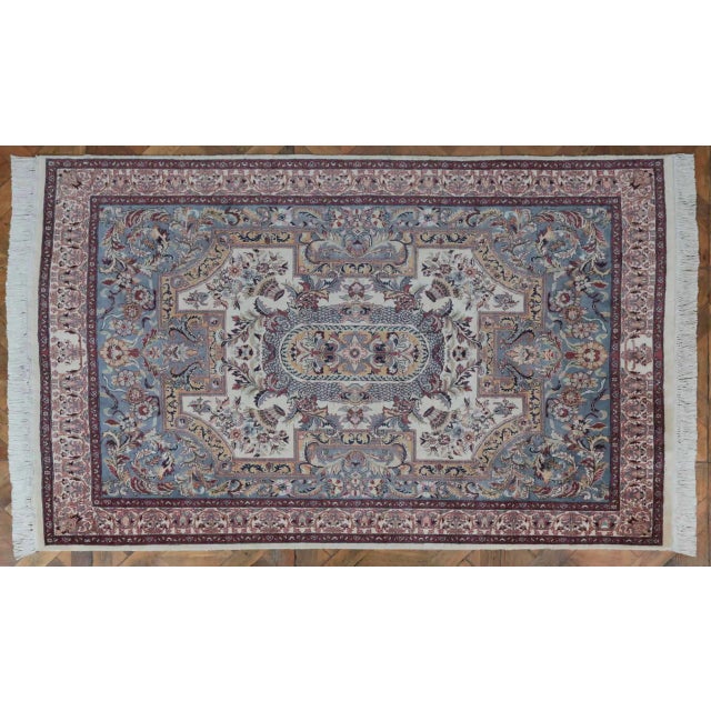 Textile Middle Eastern Tabriz Rug For Sale - Image 7 of 7