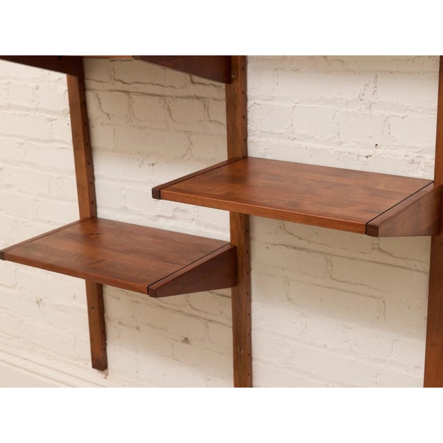 Restored Vintage Mid-Century Modern Wall Unit Shelf For Sale - Image 9 of 9