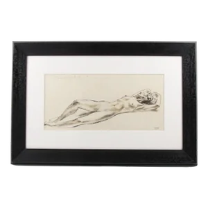 Nude Study Ink Wash Drawing Painting by Robert Cami