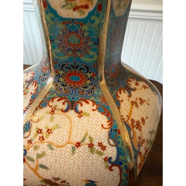Late 19th Century Cloisonne Vase From Meija Era For Sale - Image 16 of 18