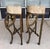 Late 20th Century Late 20th Century Pair of Tessellated-Faux Marble One-Drawer Tables With Metal Tree Branch Bases For Sale - Image 5 of 15
