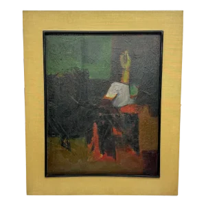 Mid-Century Figurative Abstract Signed "R. S. Gill"