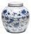 Chinese Blue & White Flower Jar For Sale