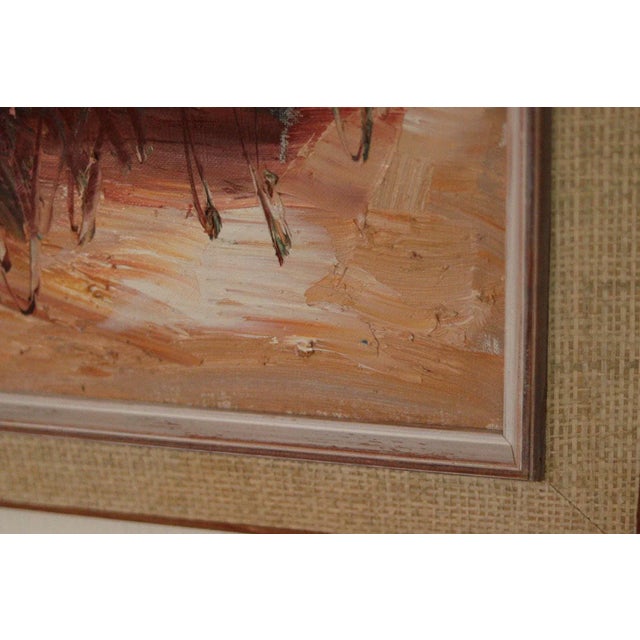 T. Larsson, Children on the Beach, 1960s, Oil on Canvas, Framed For Sale - Image 8 of 11